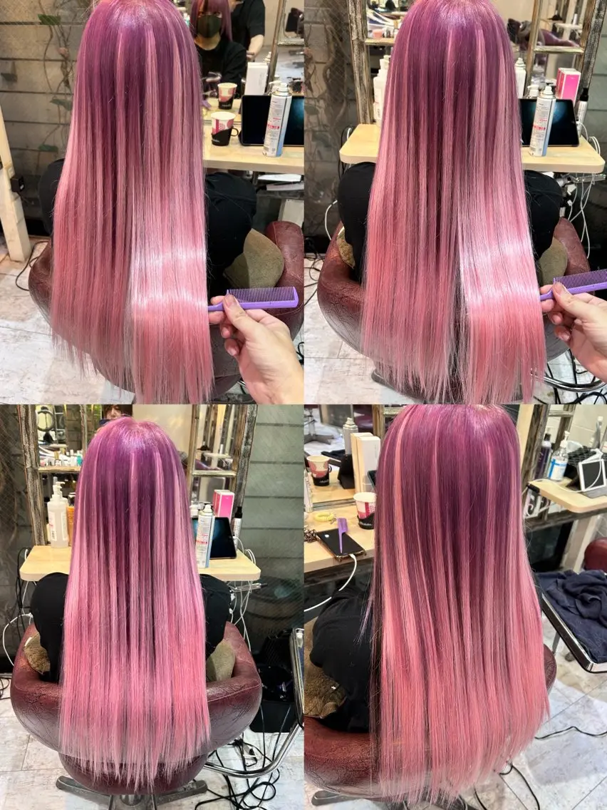 ロング カラー 6Dエクステ 板橋店のヘアスタイル