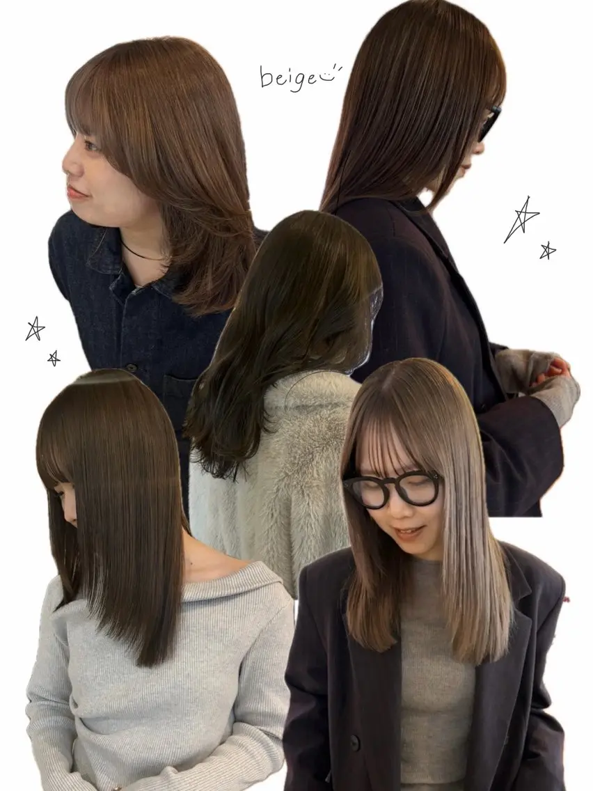 ミディアム ヘアカラー トリートメント 横浜美容室LINE /古賀紅音のヘアスタイル
