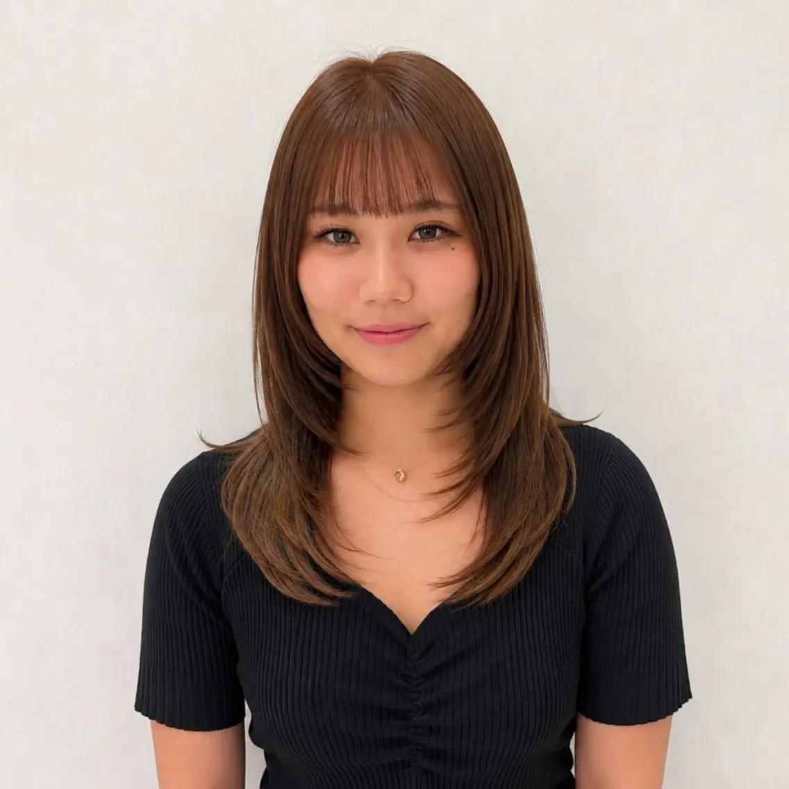 セミロング ハイレイヤー レイヤーカット ダウンパーマ特化💎 ボブ・レイヤーりなのヘアスタイル