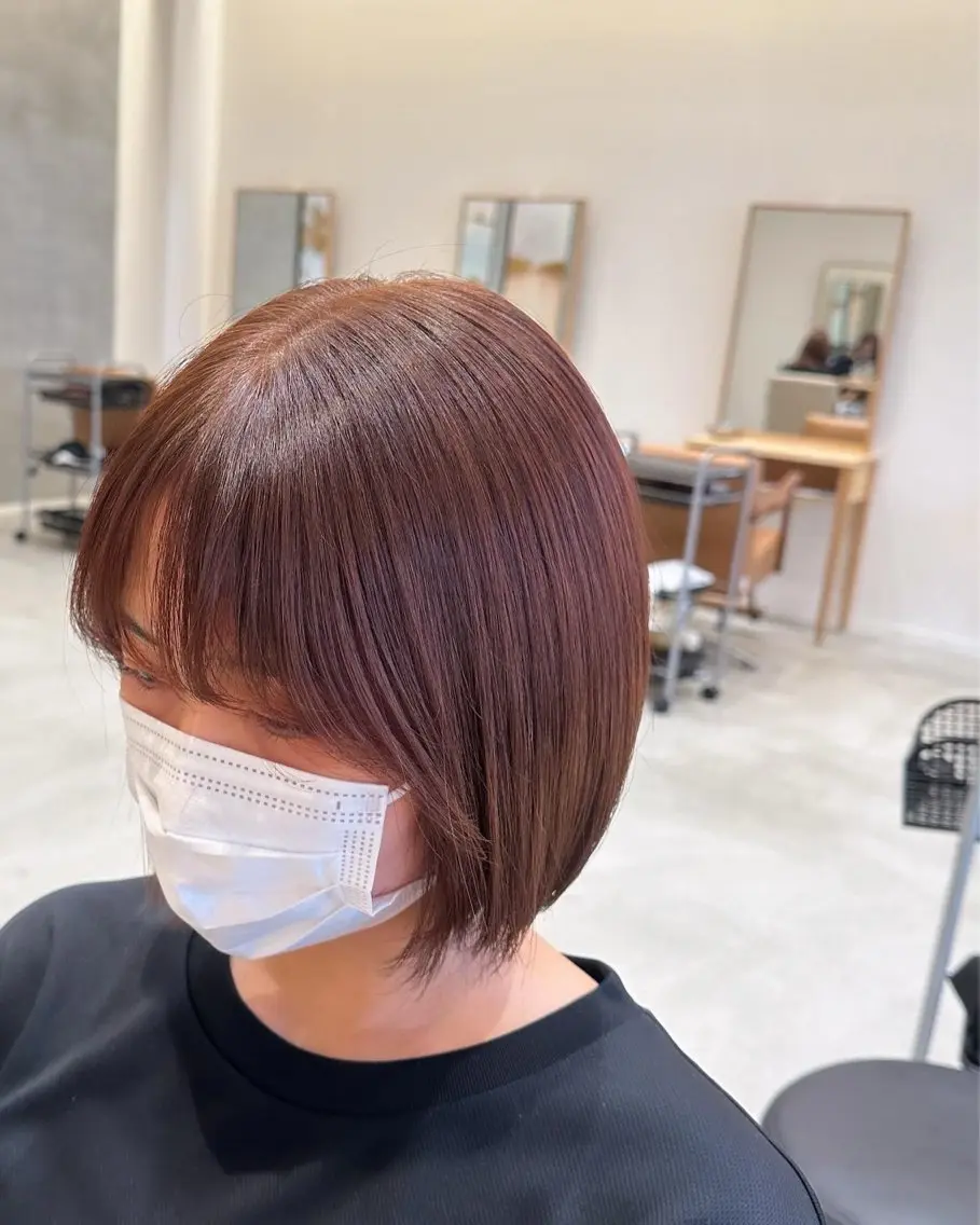 ショート 切りっぱなしボブ ボブ 出口 凜乃介のヘアスタイル