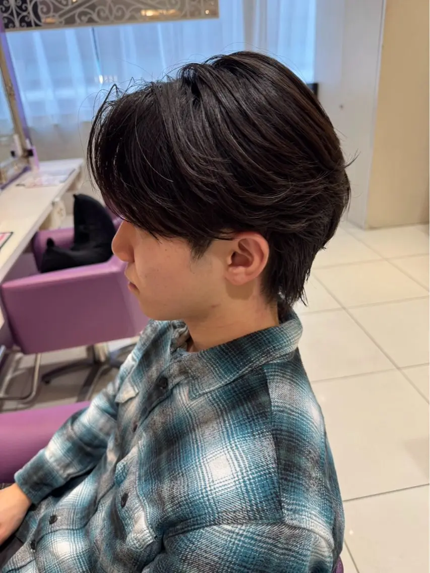 パーマ メンズ 玉置 晴太郎のヘアスタイル