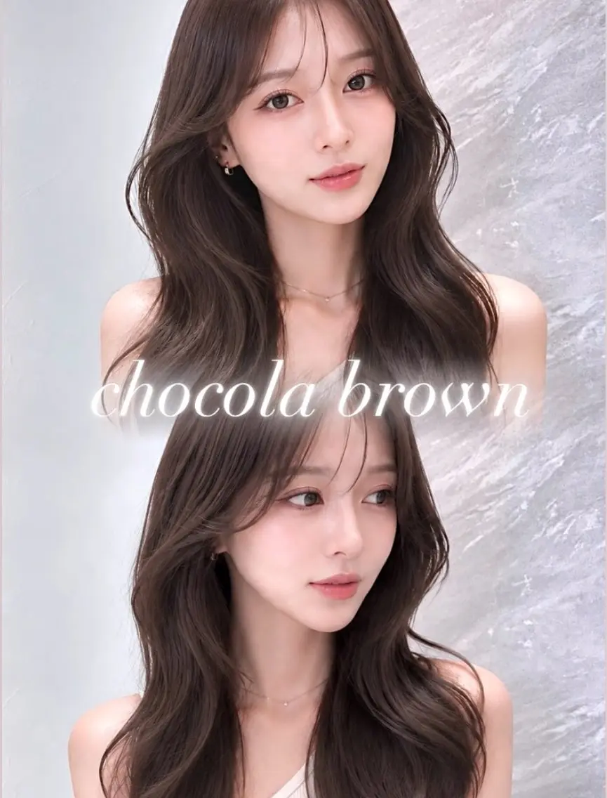 セミロング カラー ヘアアレンジ 黒髪 ブルーカラー ブルーブラック ブラウンカラー ショコラブラウン ヘアカラー 🖤kana韓国ヘア 艶髪カラー特化🖤のヘアスタイル