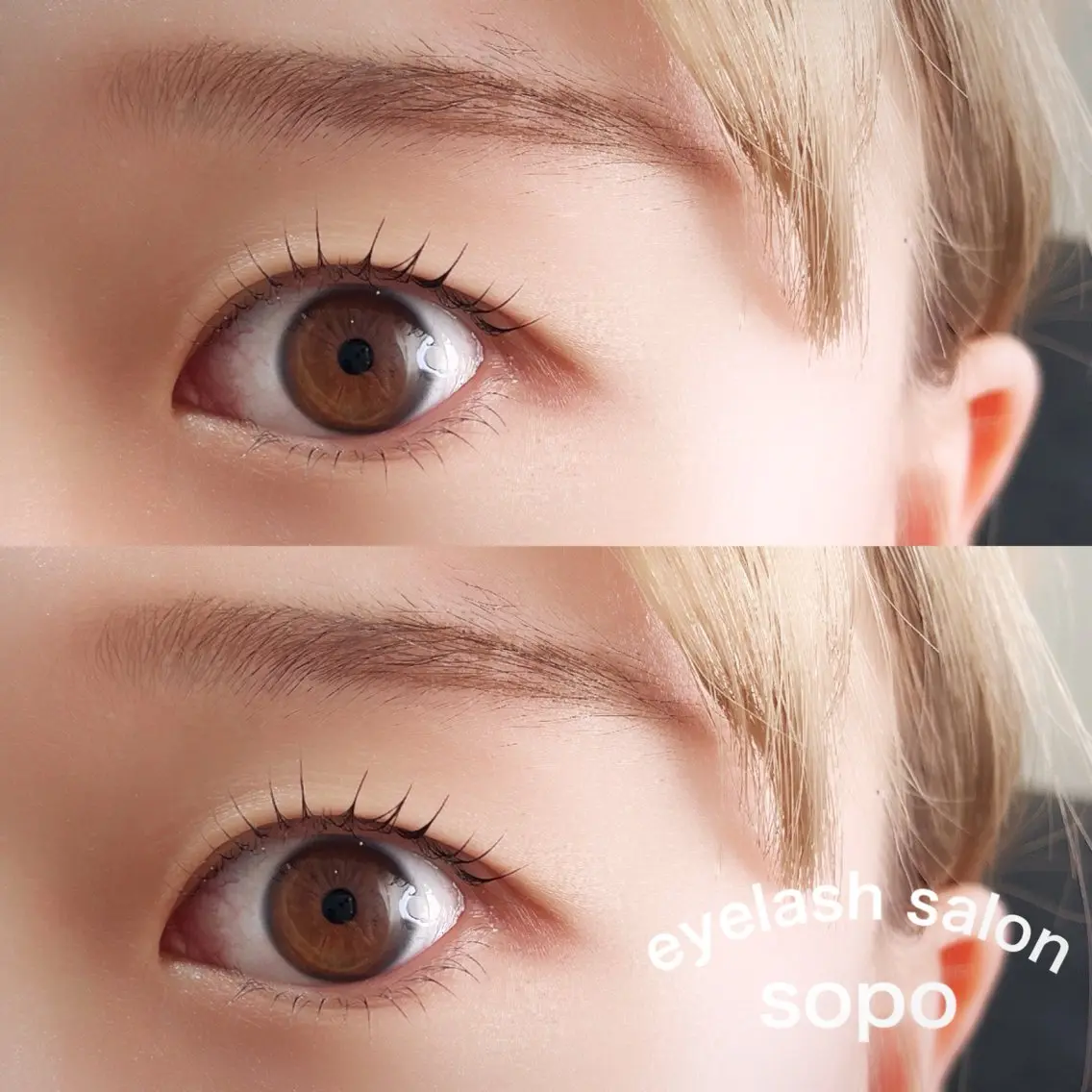 マツエク・マツパ 下まつげエクステ 一重×まつ毛パーマ sopo 山口のマツエク・マツパデザイン