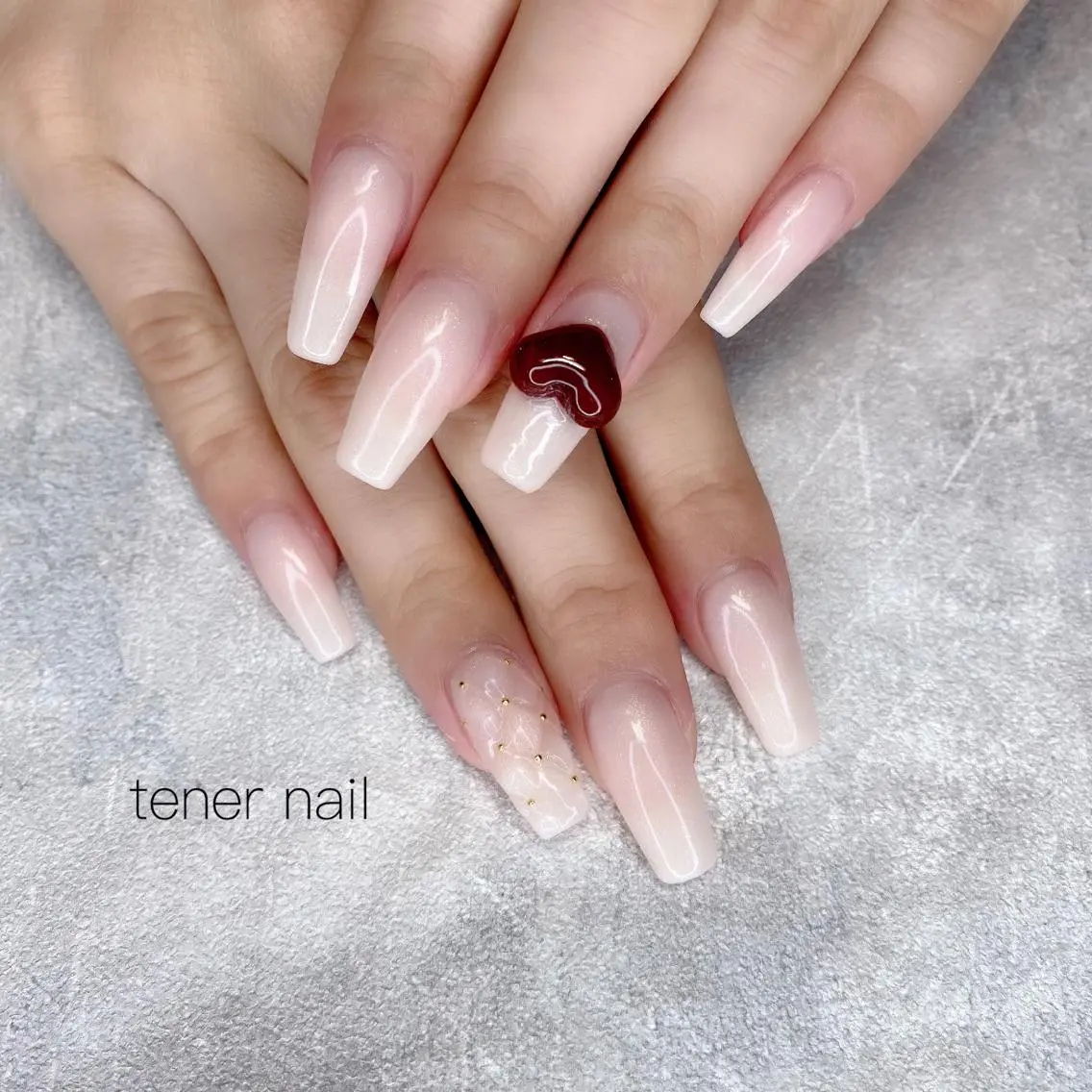 ネイル ハート テネルネイル tener nailのネイルデザイン