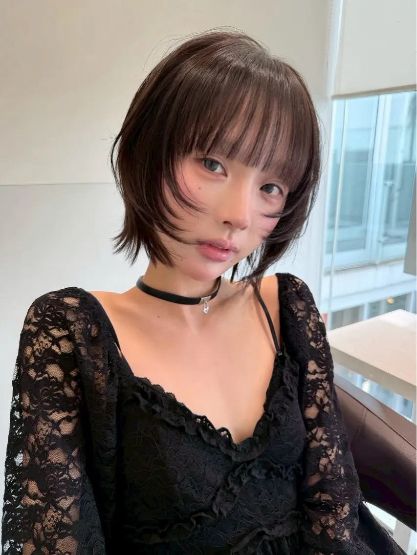 ショート カット ヘアカラー トリートメント ‎🤍髪質改善‎🤍 レイヤーカット‎🤍のヘアスタイル