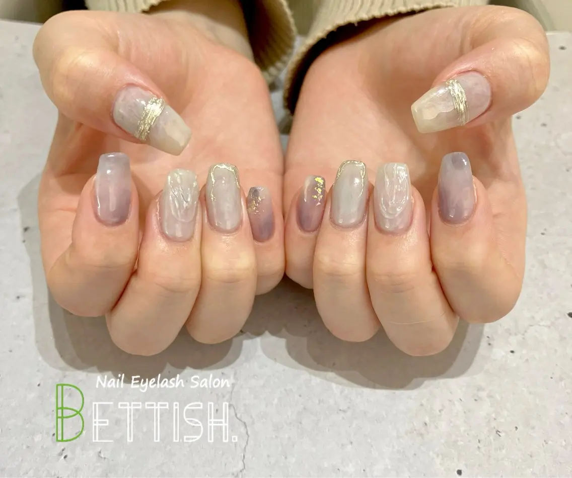 ネイル パープル BETTISH. KUMIKO☺︎︎のネイルデザイン