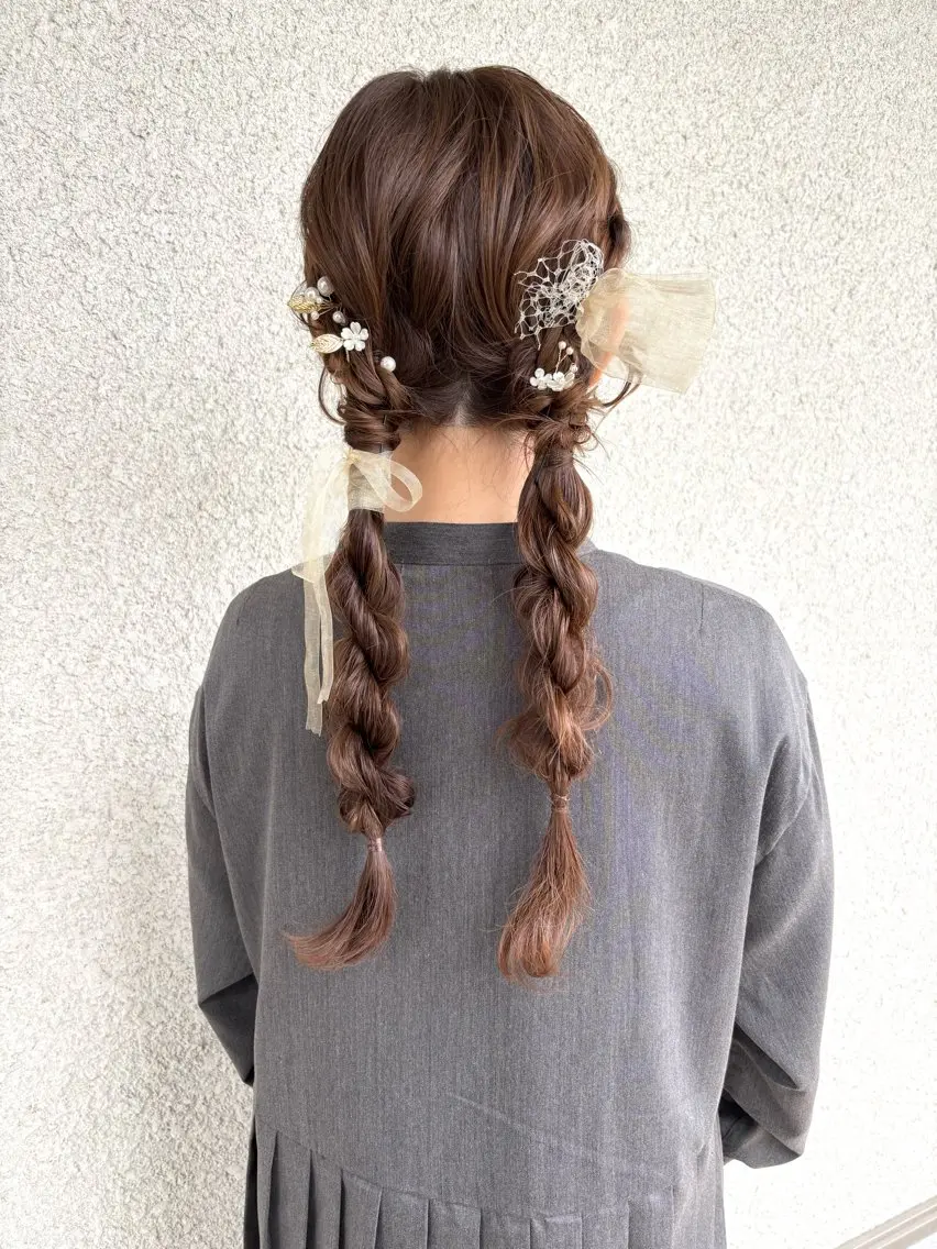 ヘアアレンジ ヘアセット 桑原 菜摘のヘアスタイル