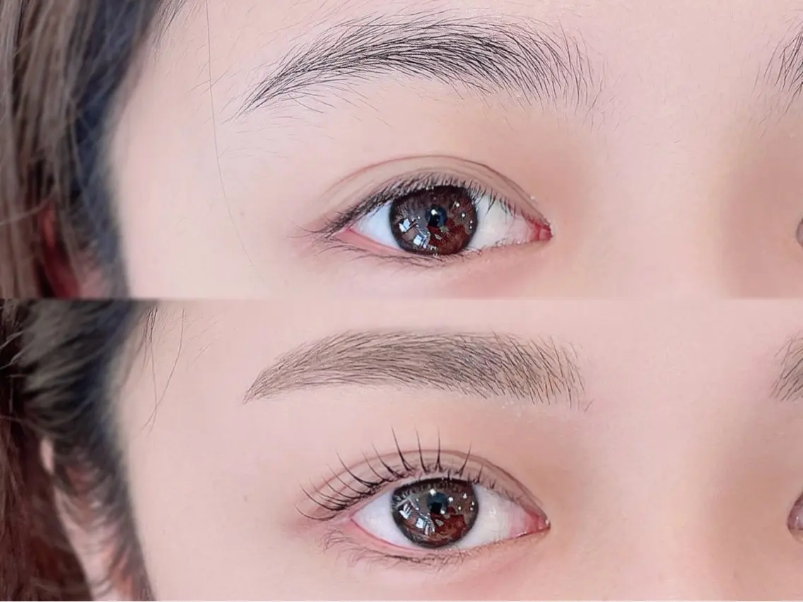【垢抜けNo.1】まつげパーマ+アイブロウ(眉WAX+間引きカット)の写真