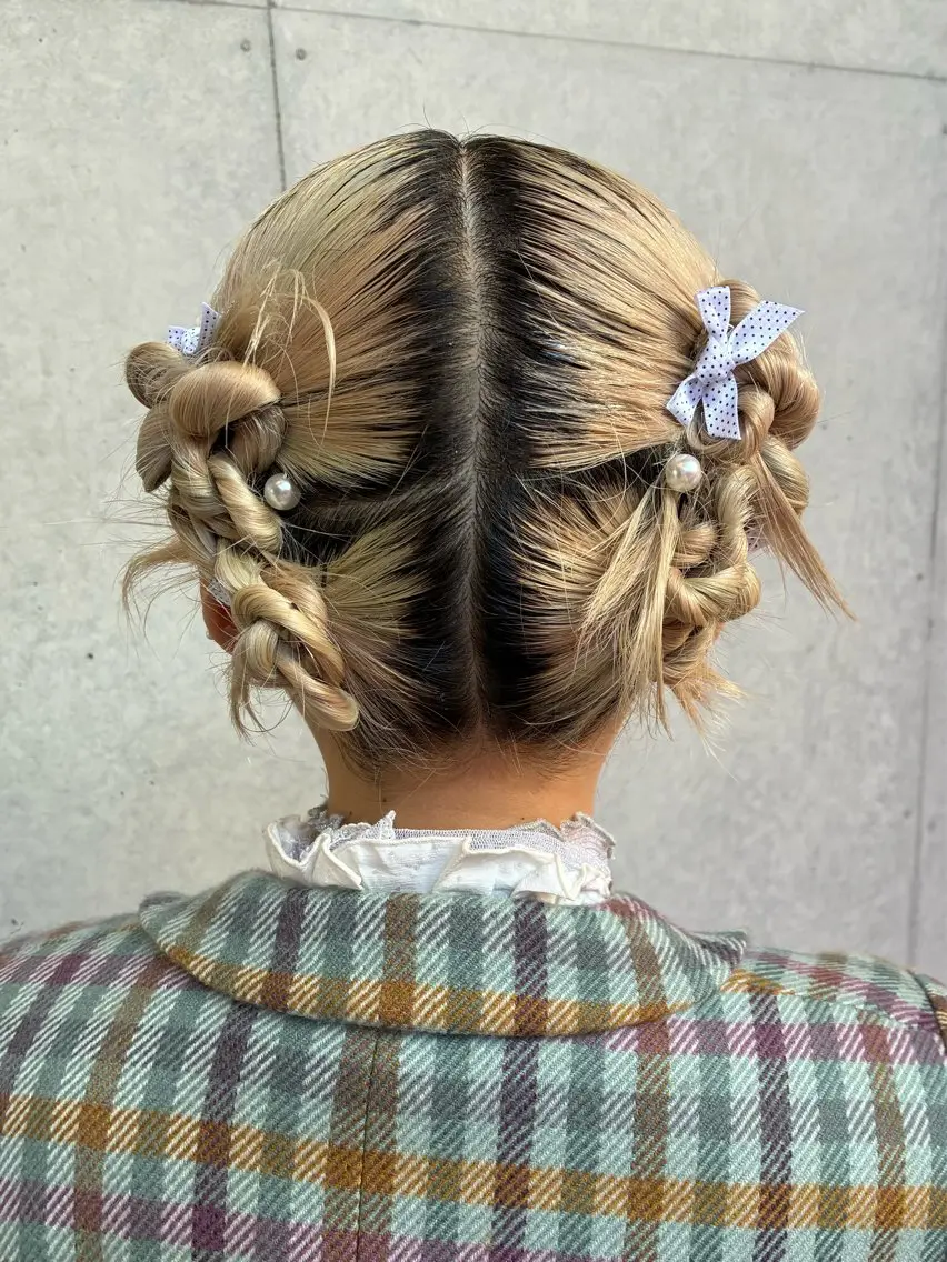 ミディアム ヘアアレンジ ヘアセット 勝野 麻美のヘアスタイル