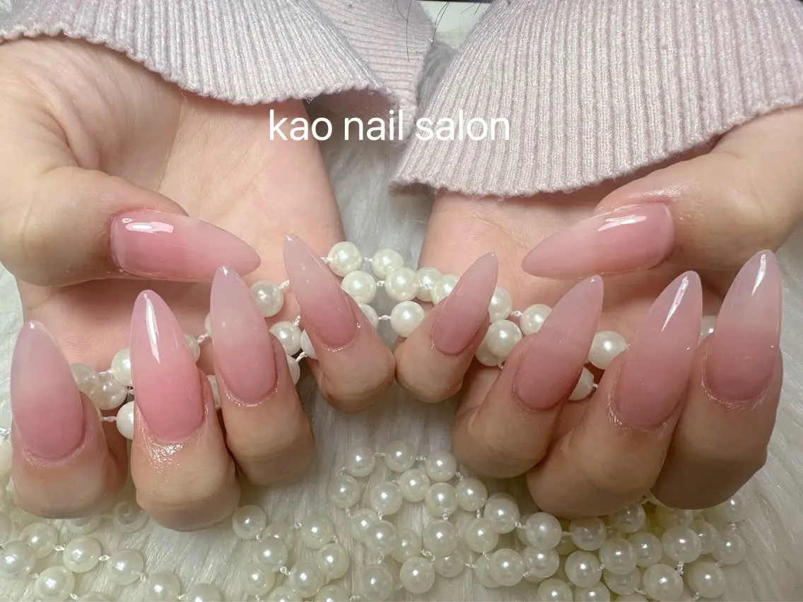 ネイル ハンドネイル kao nail マグネット/長さだしのネイルデザイン
