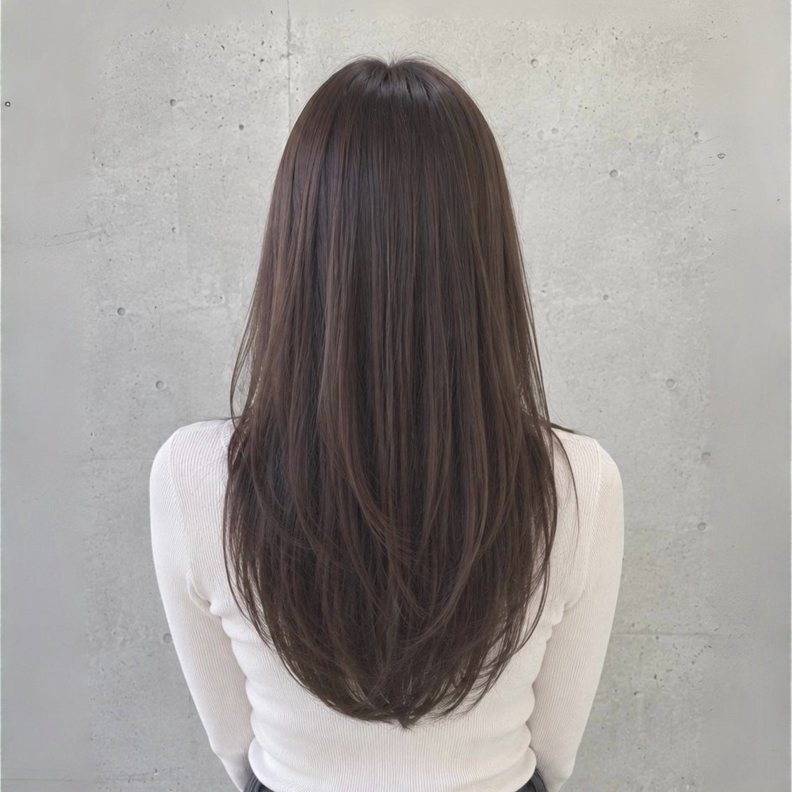 ロング ロングレイヤー 韓国風ヘア レイヤーカット ロング ローレイヤー カット ヘアカラー トリートメント 《期間限定価格》 ロングレイヤー✂️のヘアスタイル