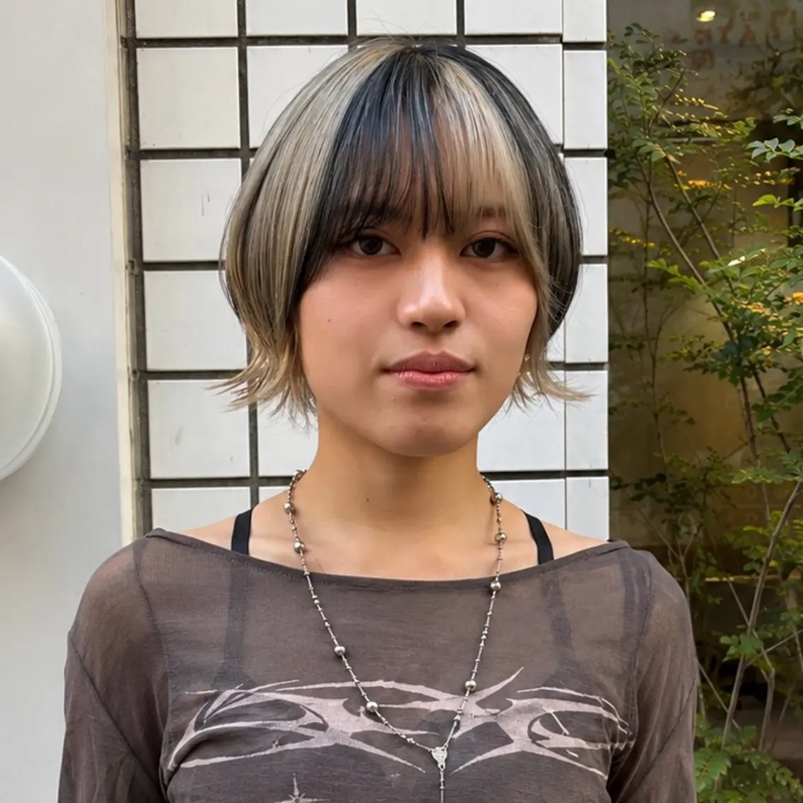 ショート 顔まわりレイヤー 顔周りカット ハッシュカット 韓国風ヘア レイヤーカット カット ヘアカラー トリートメント ハイトーン/レイヤー カット/TAKEのヘアスタイル