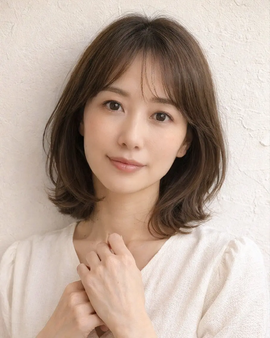 ミディアム ボブ くびれヘア reprizent リプリゼントのヘアスタイル