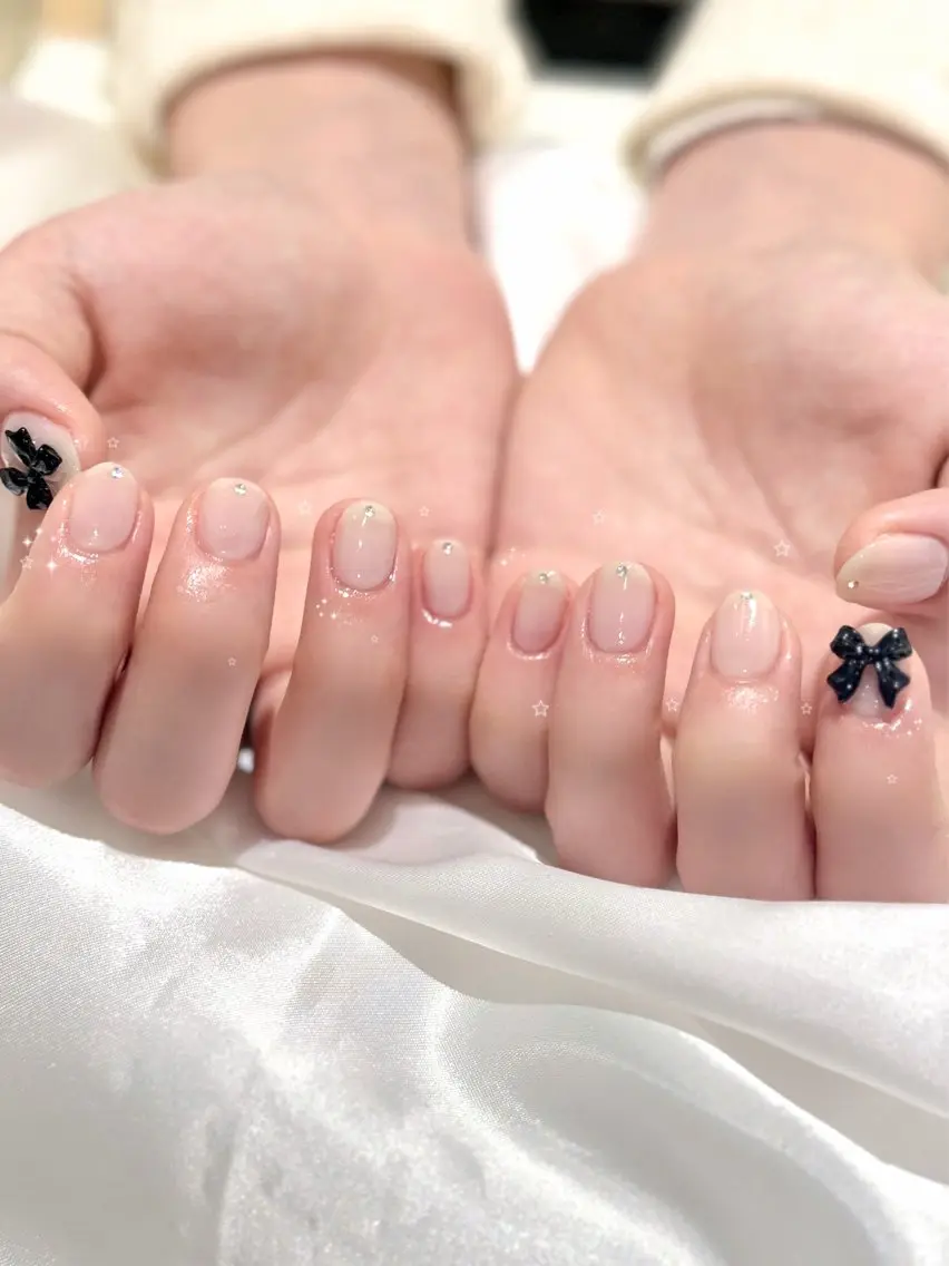 ネイル ホワイト ハンドネイル natsuki 💫のネイルデザイン