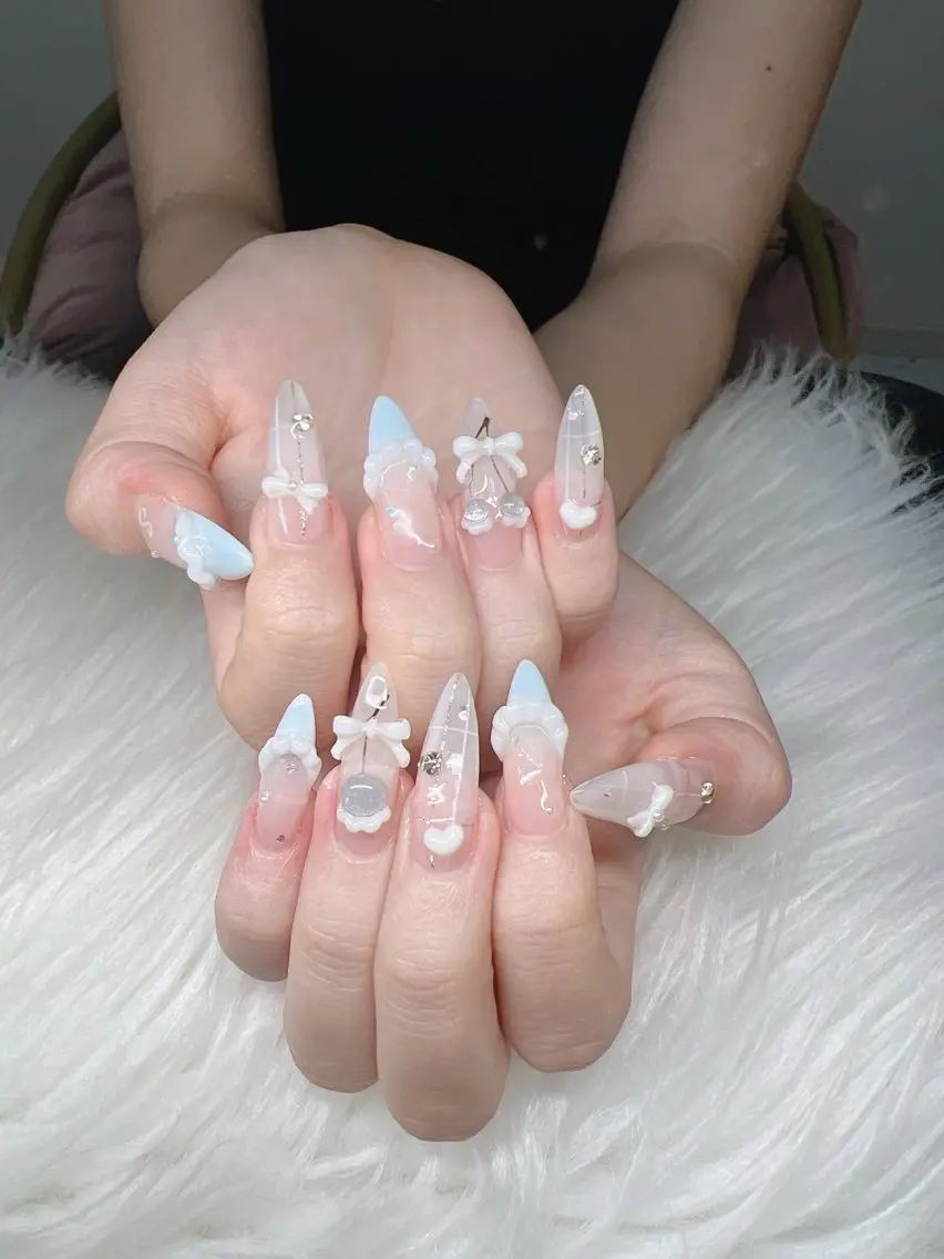 ネイル ハンドネイル Lee Nails チップ長さだし専門店のネイルデザイン
