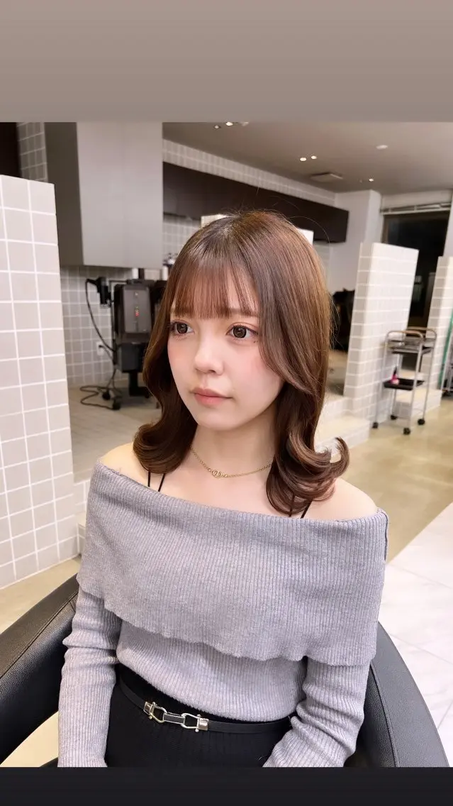 ミディアム カラー パーマ ヘアアレンジ メンズ 上品＆韓国風 🥀海心🥀のヘアスタイル