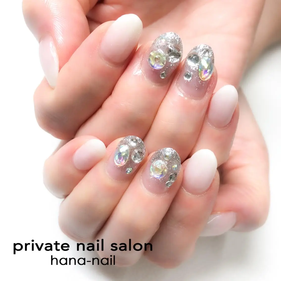 ネイル ストーンネイル Kao hana-nailのネイルデザイン