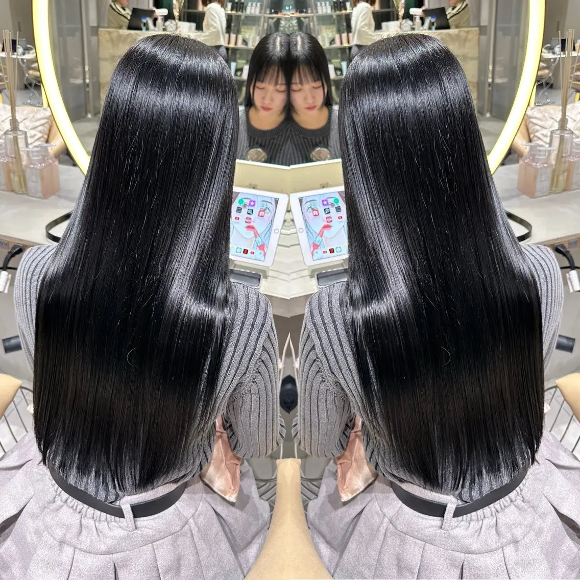 ロング ヘアカラー トリートメント ✨髪質改善特化✨副 店長椎葉信乃介のヘアスタイル