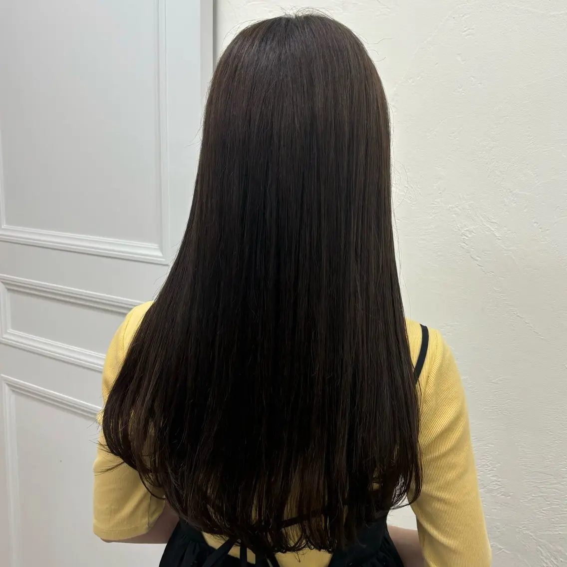 ロング カット 縮毛矯正 トリートメント 結べるレイヤーカット /カラー/あさかのヘアスタイル