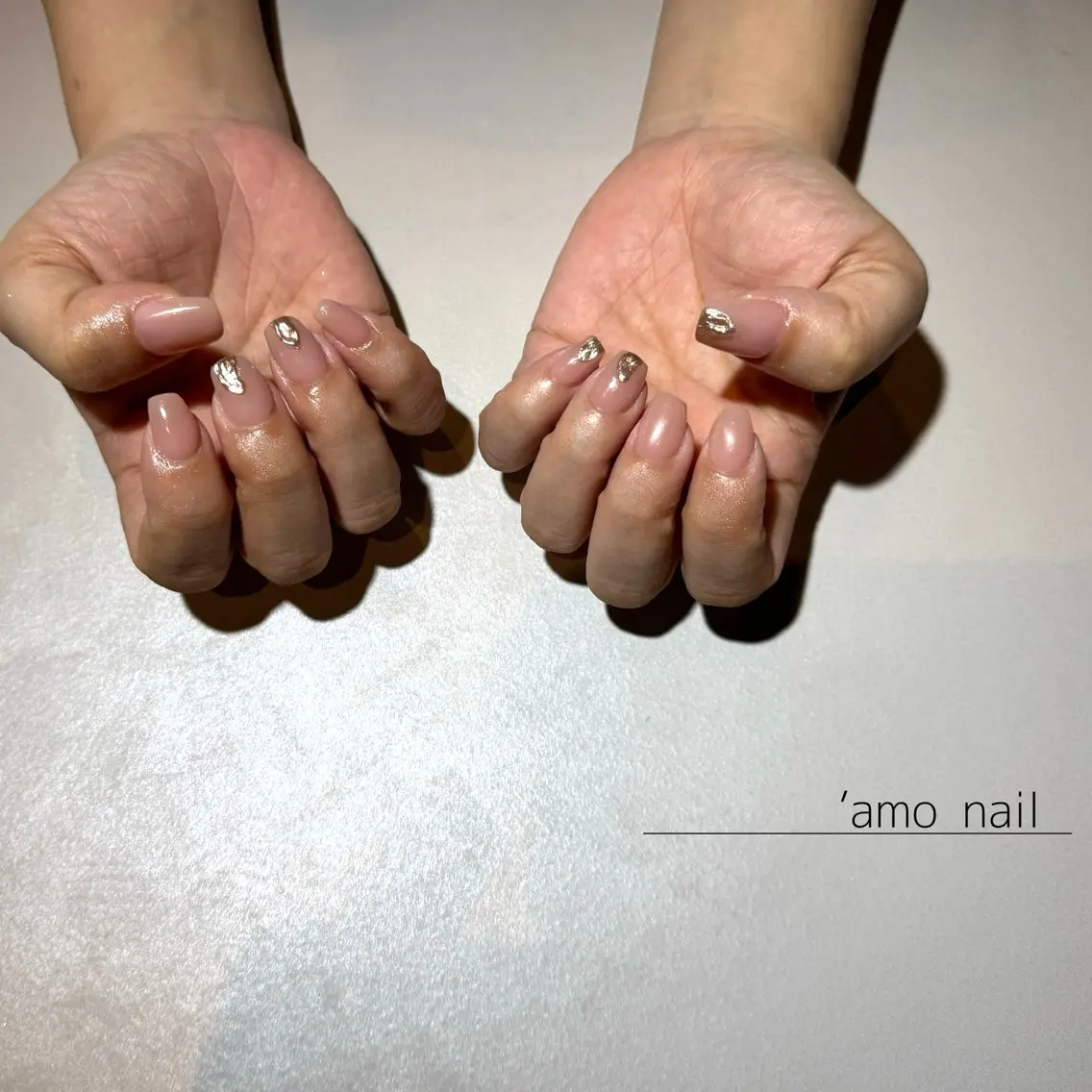 ネイル アートネイル ワンカラーネイル 'amo nailのネイルデザイン