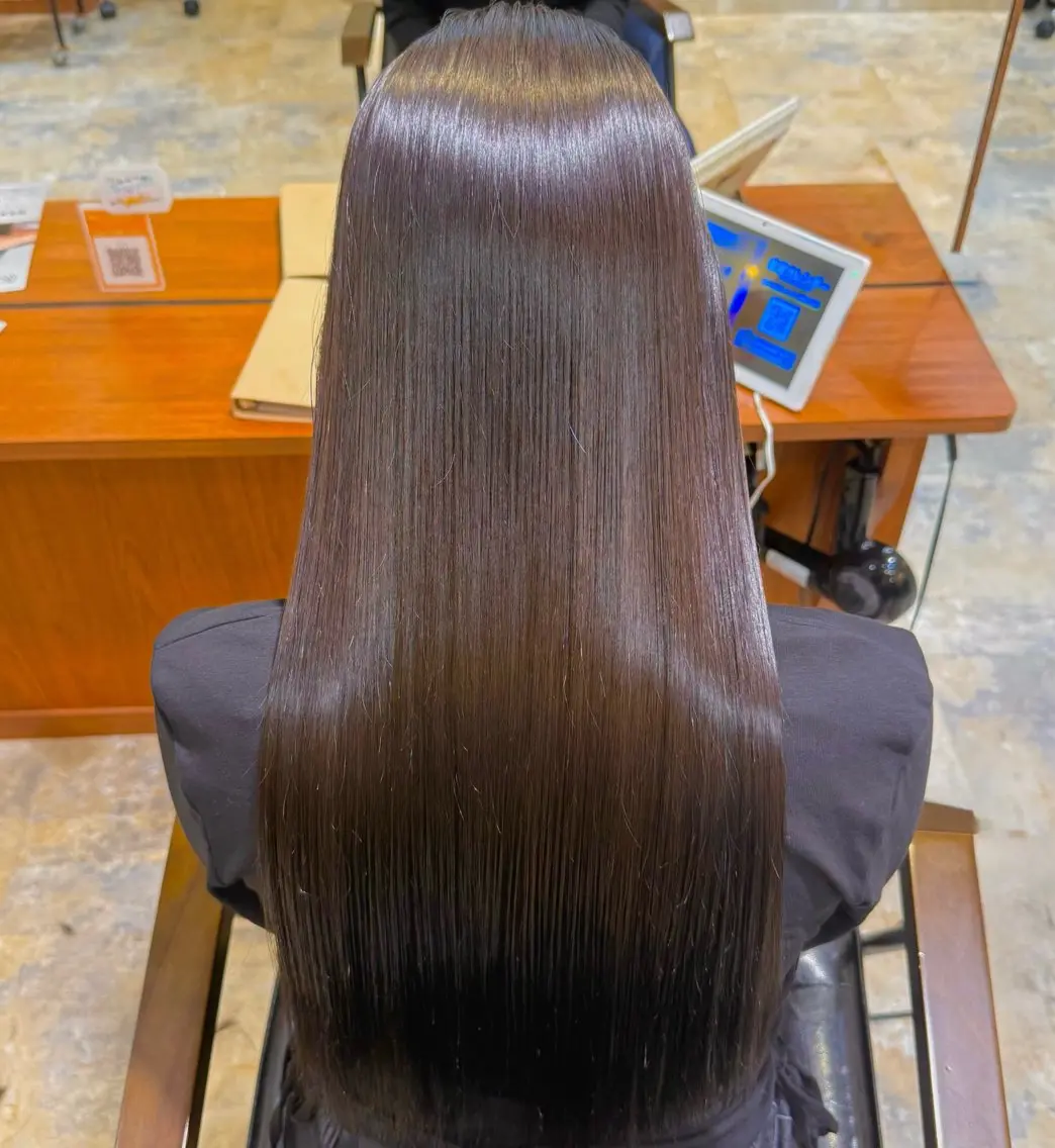 ロング カット 縮毛矯正 トリートメント レイヤーカット 縮毛矯正 高杉颯汰のヘアスタイル