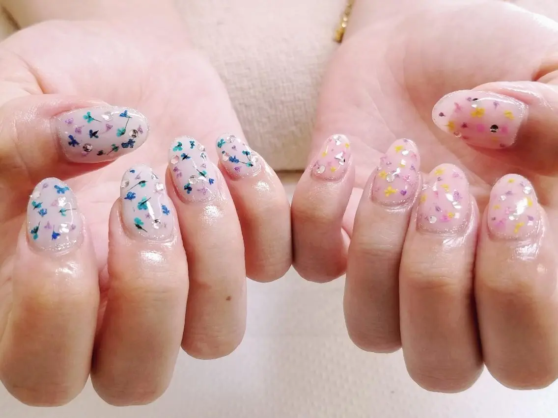 ネイル フラワーネイル ハンドネイル フットネイル trees_ nailのネイルデザイン