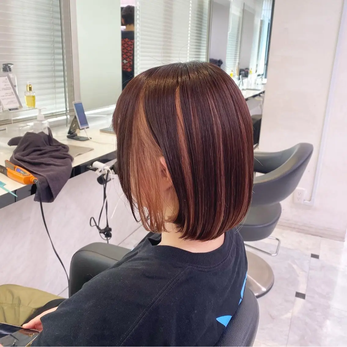 ミディアム ヘアカラー トリートメント ♥️韓国風透明感 暖色misa♥️のヘアスタイル