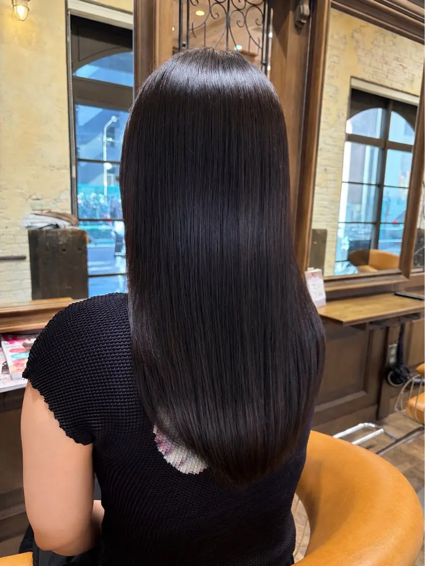 ロング カラー ブリーチ ブリーチなしカラー 💐Mauve世田谷 / akariのヘアスタイル