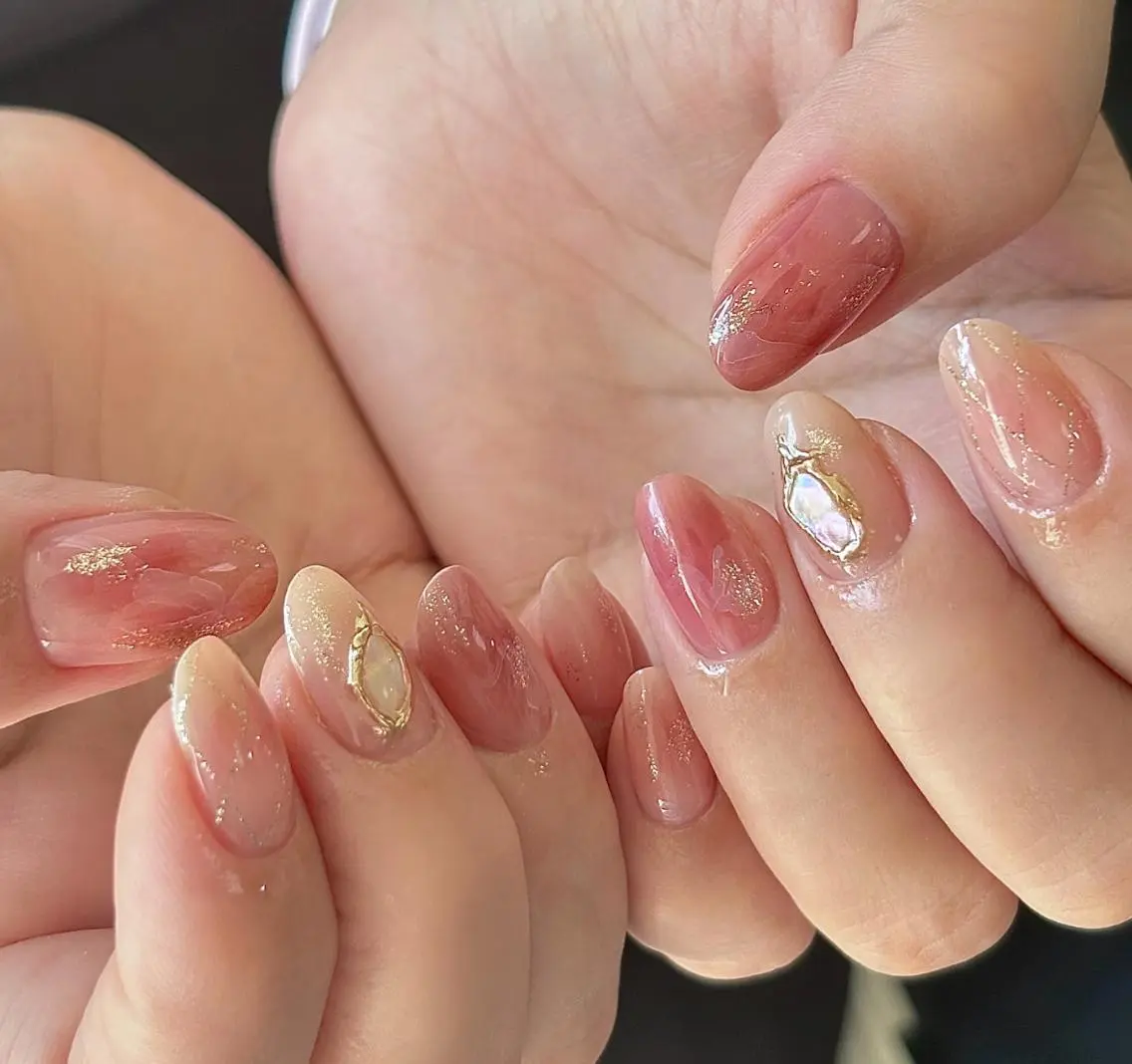 ネイル ハンドネイル ハンドケア 🍑 momo_nailのネイルデザイン
