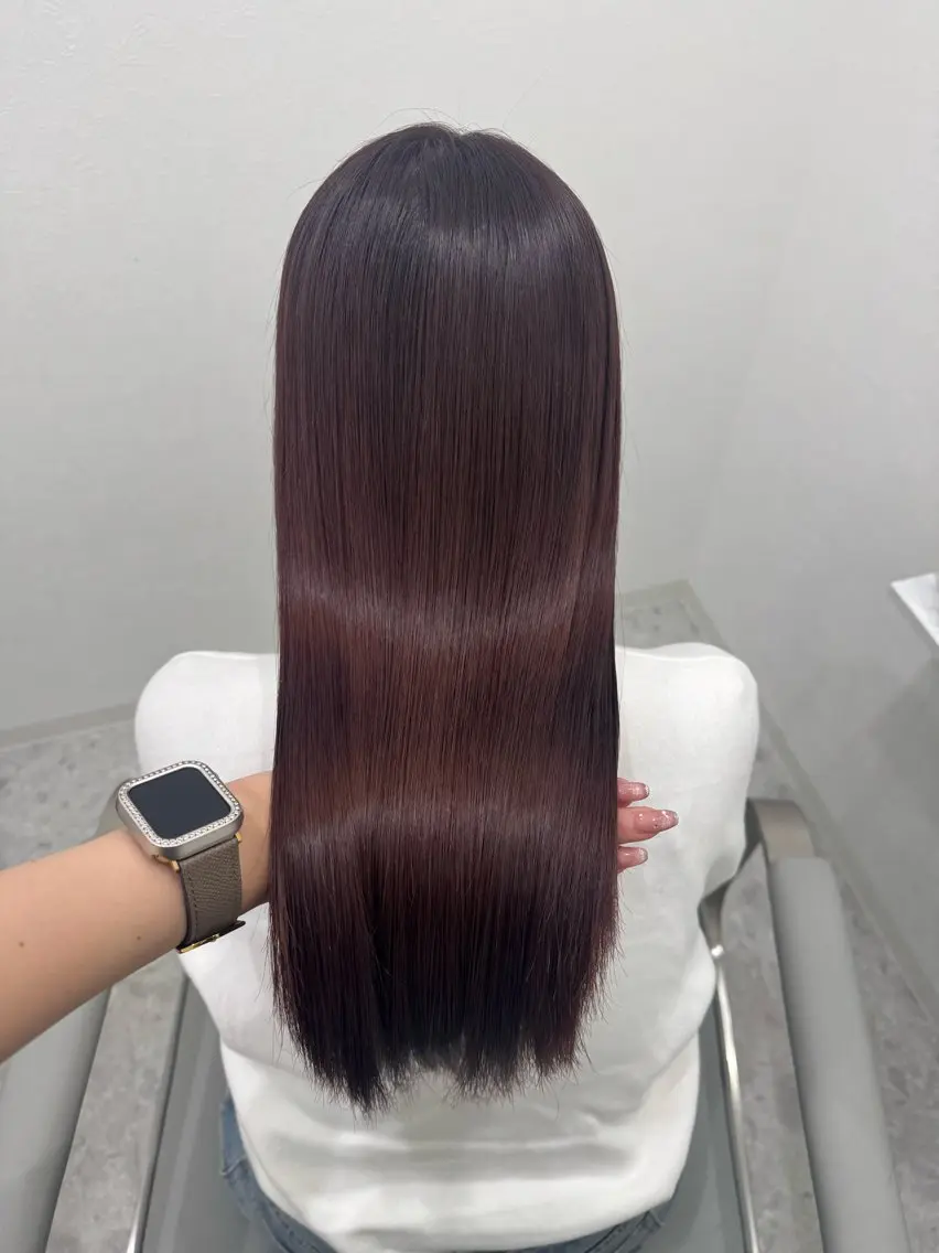 ロング 髪質改善 トリートメント 💎縮毛矯正/透明感 カラー💎椎葉みひろのヘアスタイル