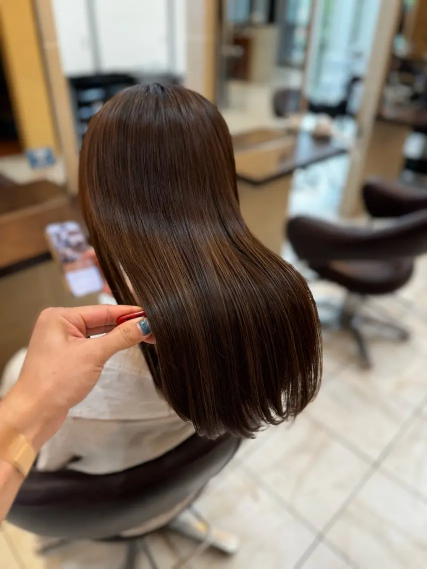 ロング カラー ブリーチ ハイライトカラー インナーカラー ハイライト 髪質改善 カット ヘアカラー トリートメント ⭐️透け感カラー /齊藤容史⭐️のヘアスタイル