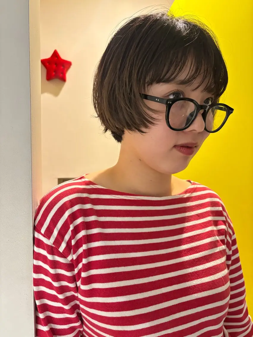 ショート ショートボブ ボブ ショートヘア 田中 隼斗のヘアスタイル