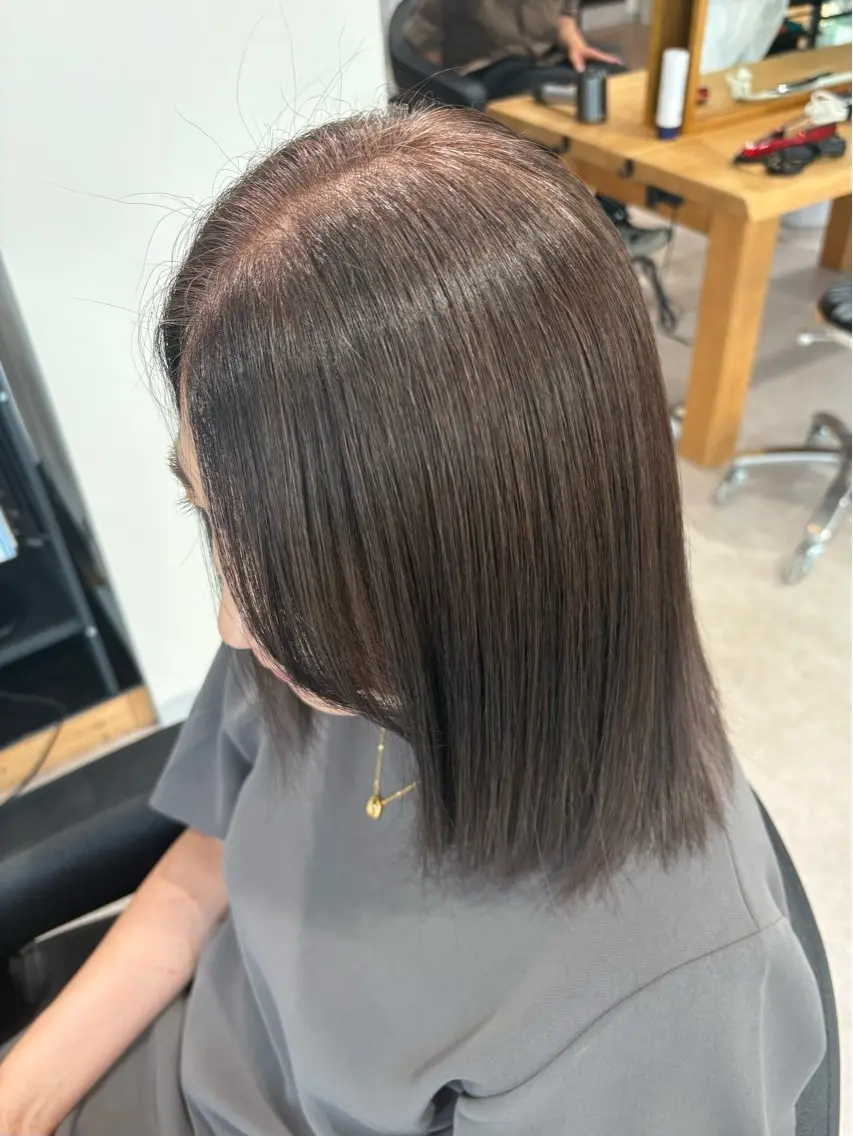 カラー ブラウンカラー ヘアカラー aina / n.w.hのヘアスタイル