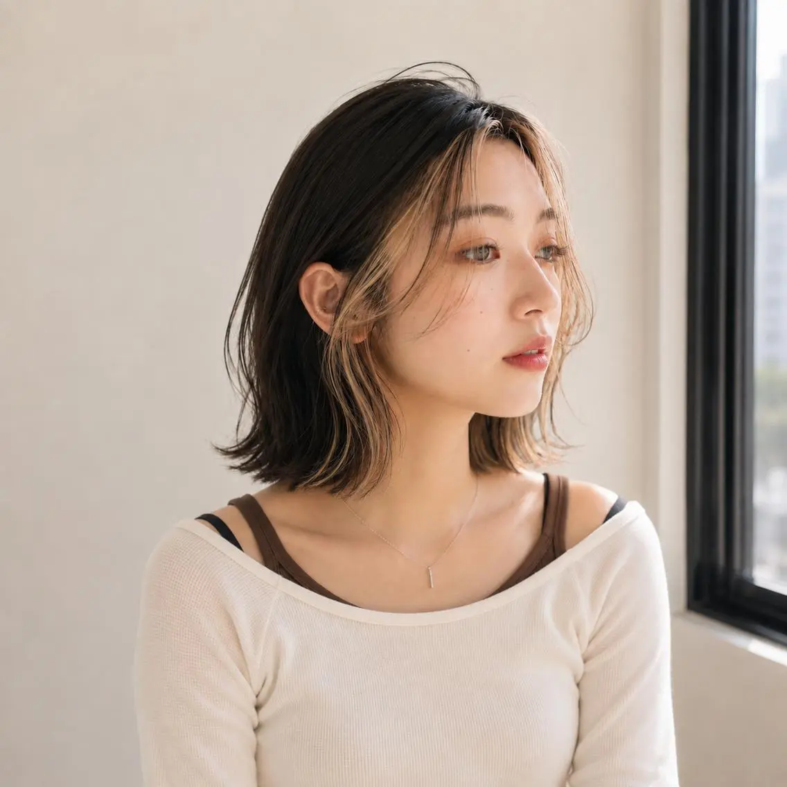 ✨大人気✨インナーカラー＋TR｜フェイスフレーミング・イヤリングカラーも◎の写真