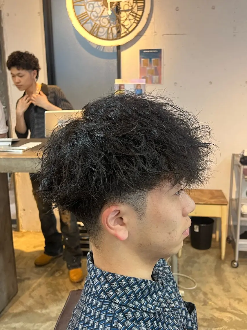 パーマ メンズ メンズパーマ 湖城 恵吾のヘアスタイル