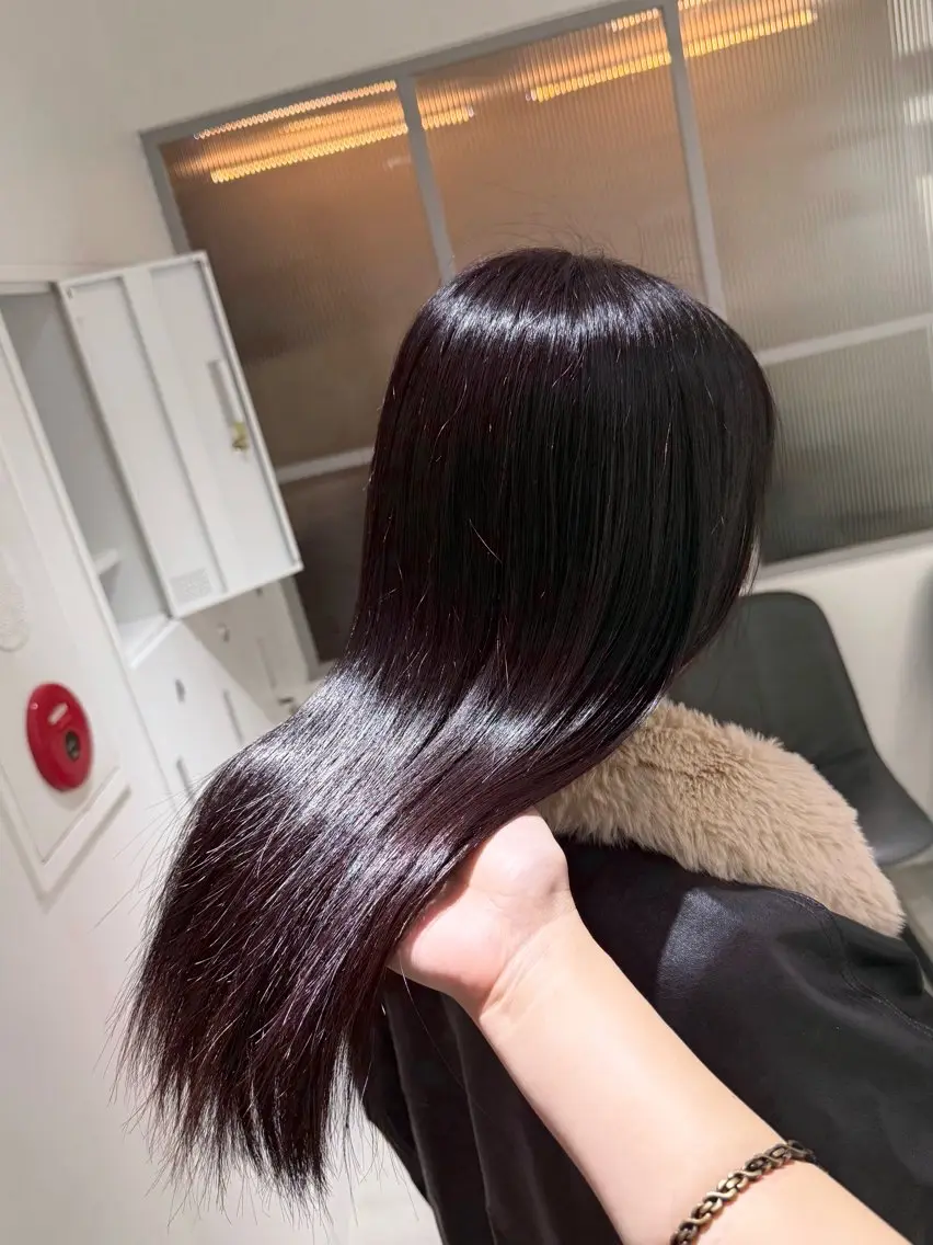 ロング 髪質改善 トリートメント ヘアカラー トリートメント 艶髪カラー🫧 髪質改善🪽萩原のヘアスタイル