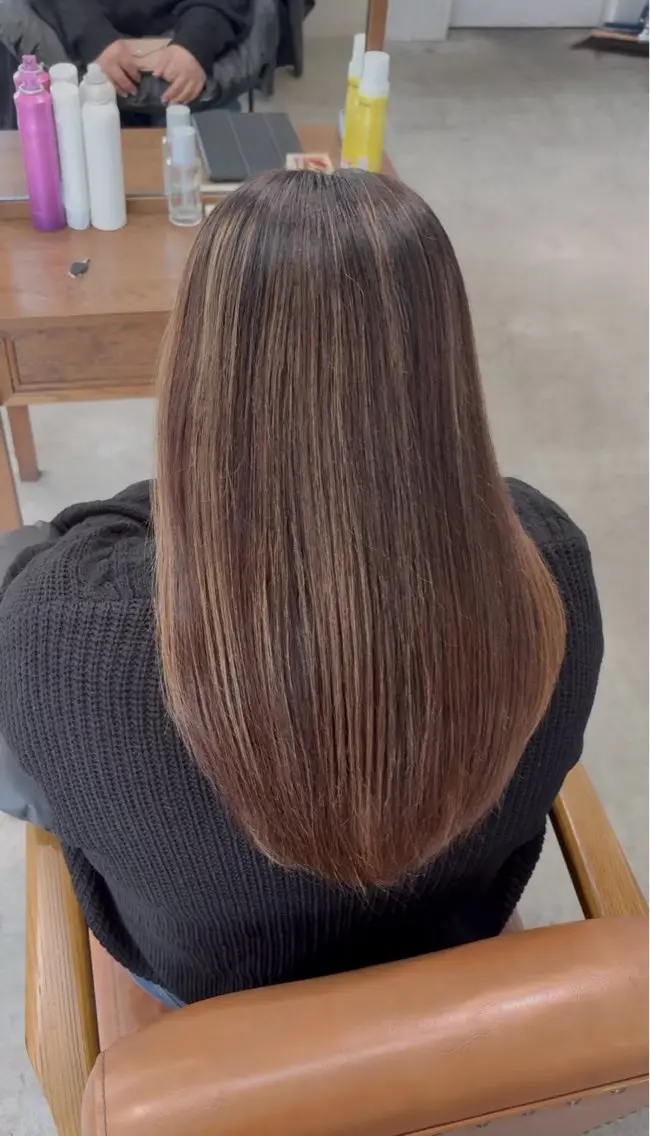 セミロング カット ヘアカラー トリートメント SONO 【一宮】のヘアスタイル