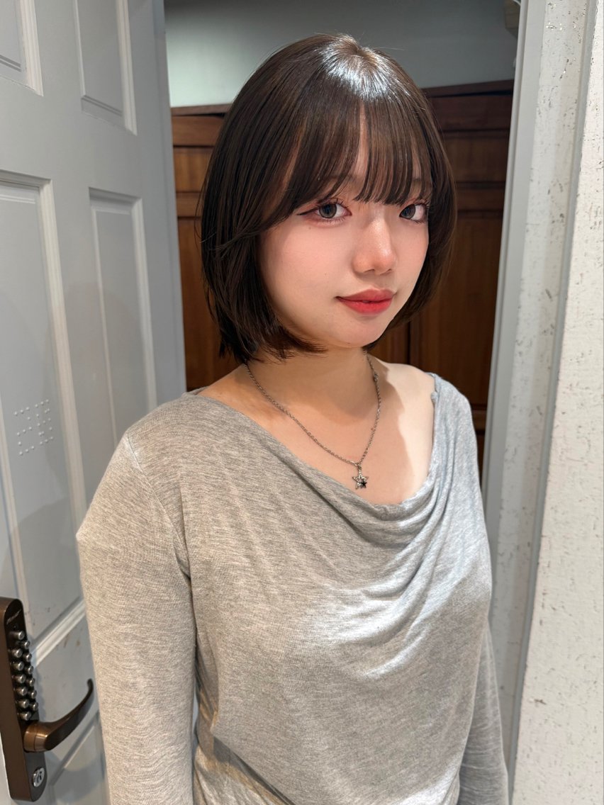 ショート カラー 透明感カラー カット ヘアカラー 縮毛矯正 トリートメント mai / linoah˚✧のヘアスタイル