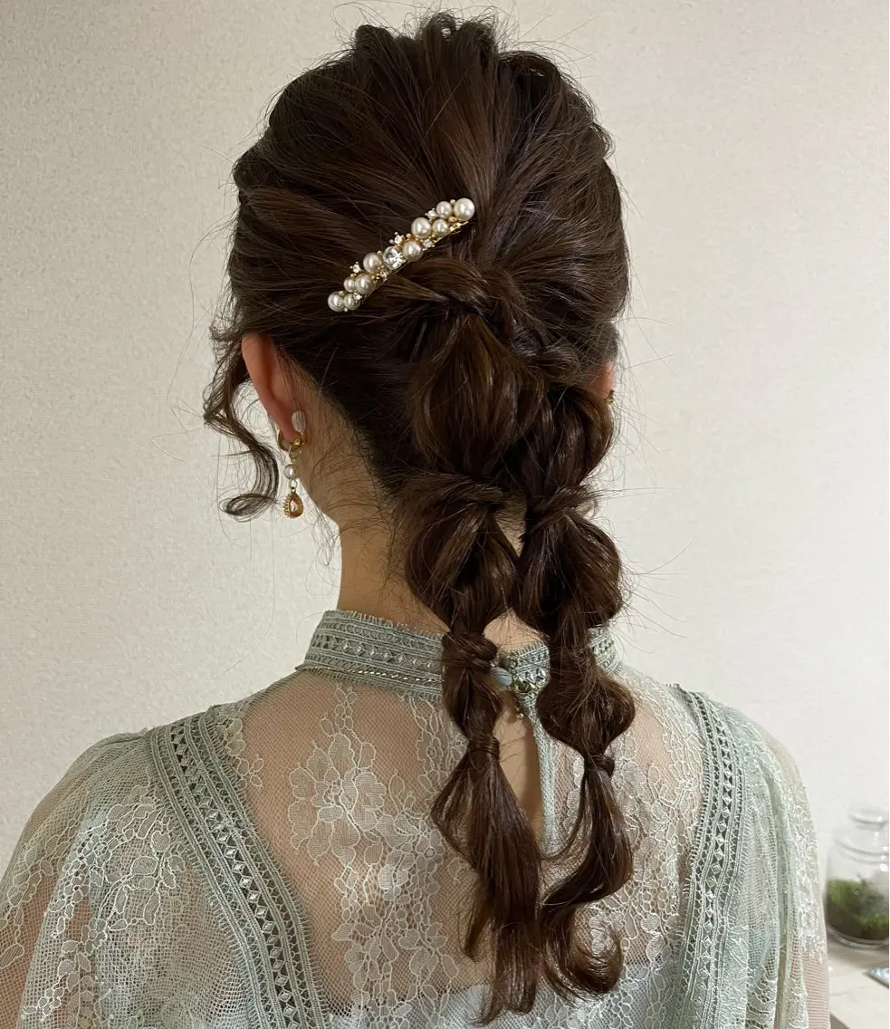 卒業式、結婚式、イベントなどヘアセットしてオシャレしていきましょう✨の写真