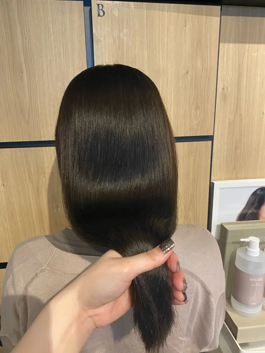 ロング 髪質改善 トリートメント カット ヘアカラー トリートメント 髪質改善サロン 梅田/ヨナミネのヘアスタイル