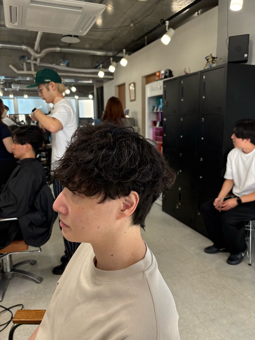 パーマ メンズ 海外風パーマ カラー特化園田　楓莉のヘアスタイル