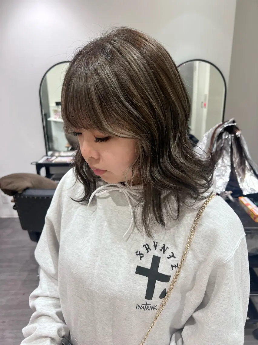 ミディアム カット ヘアカラー トリートメント トップスタイリスト/ アユミのヘアスタイル