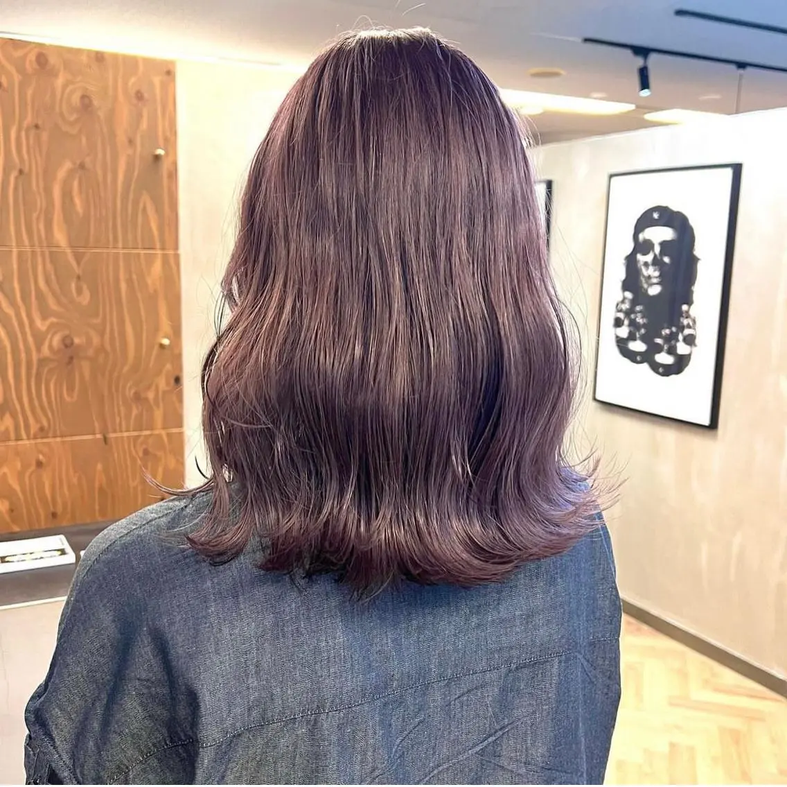 ミディアム カラー パーマ ヘアアレンジ メンズ キッズ ネイル マツエク・マツパ アイブロウ カット ヘアカラー 前川 朋香のヘアスタイル