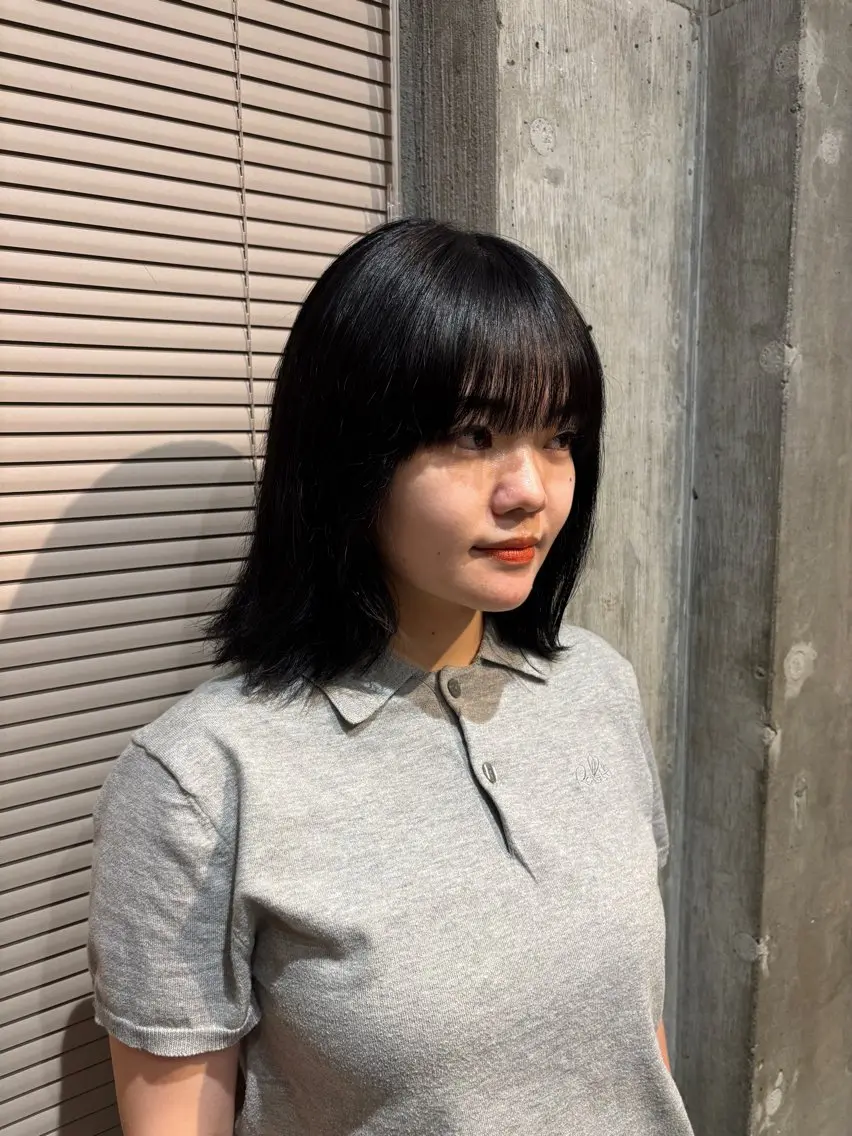 ミディアム カラー ヘアカラー 小野 愛花のヘアスタイル