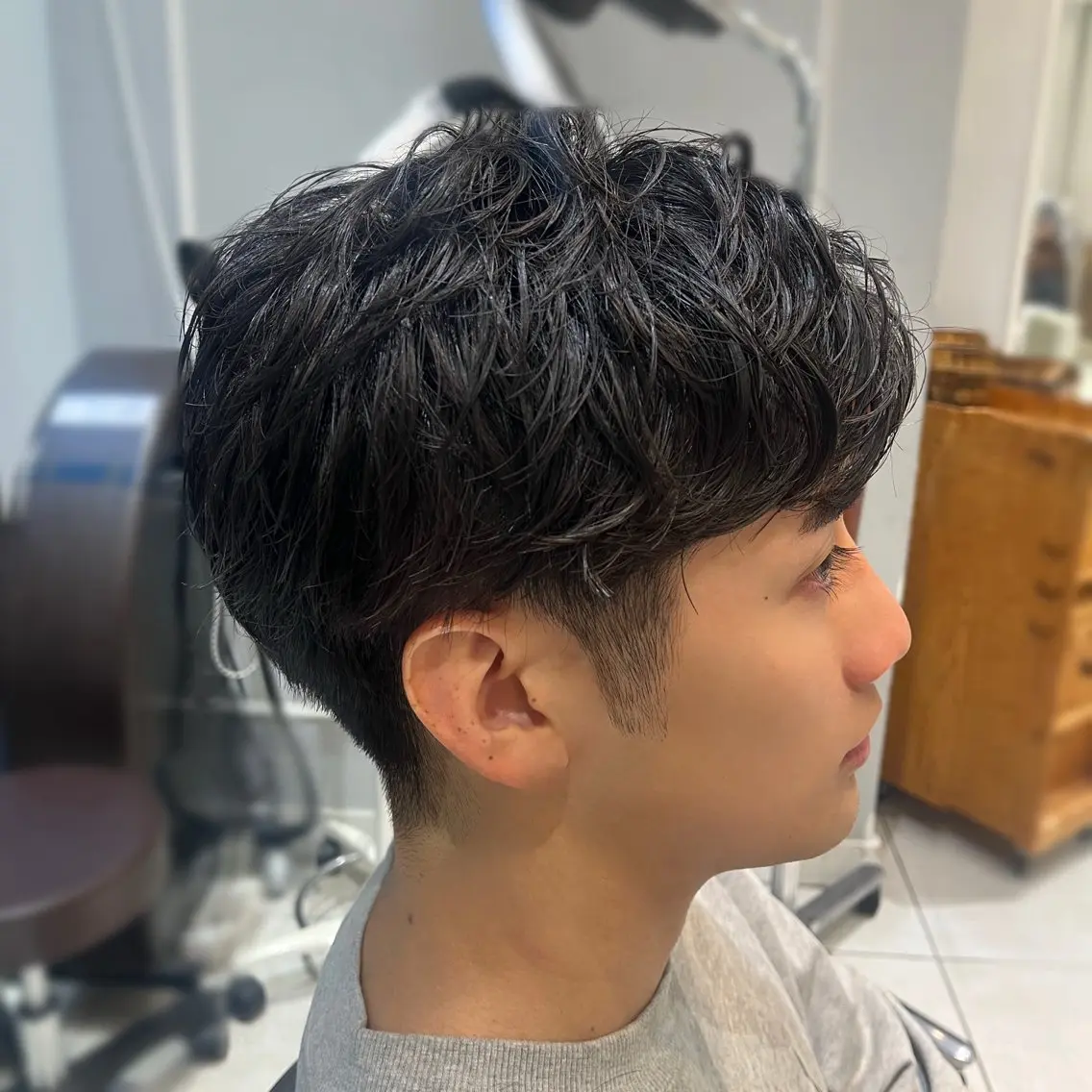 パーマ メンズ カット パーマ 川添 亜弥のヘアスタイル