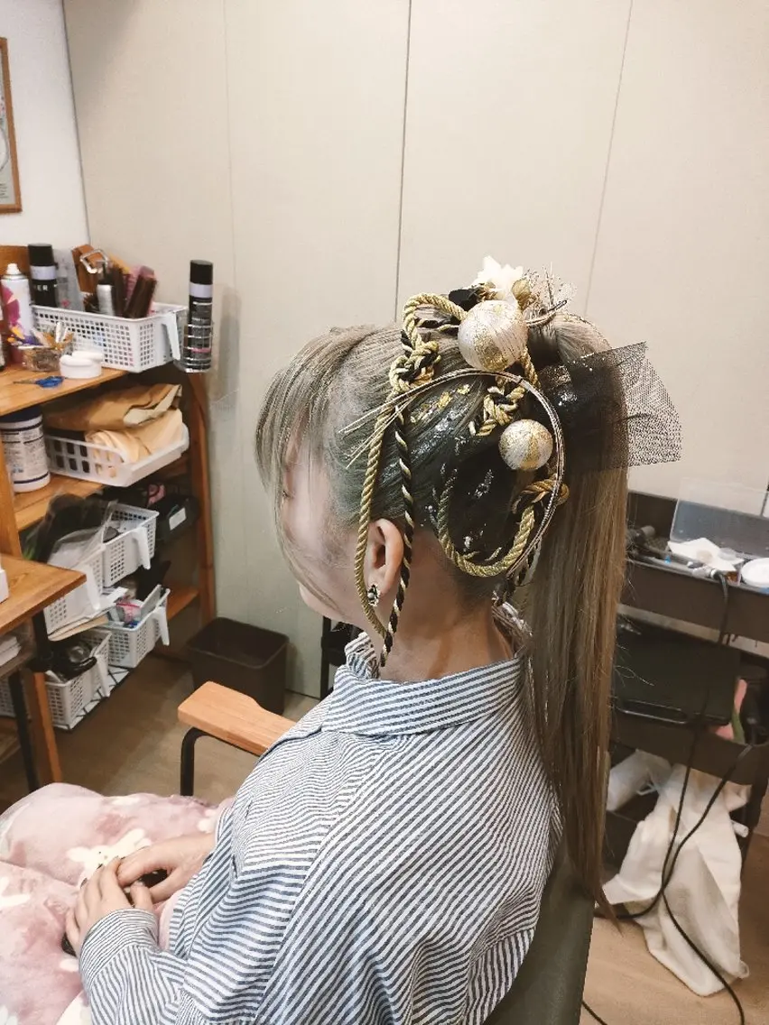 ヘアアレンジ 着付け HempBeauty 浅野アサミのヘアスタイル