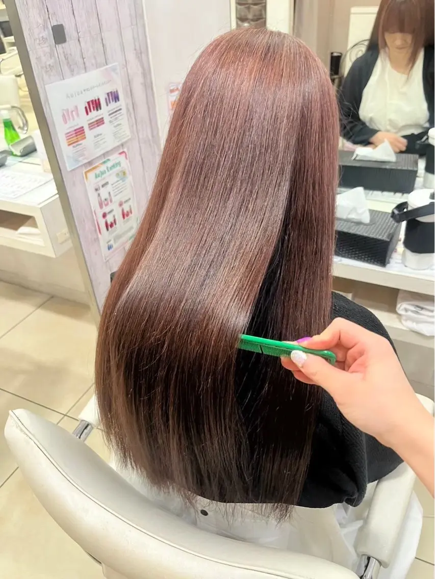 カラー ヘアカラー 🍒垢抜け艶カラー 🍒【SAWA】のヘアスタイル