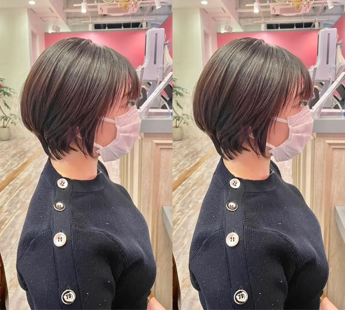 ショート カット ヘアカラー トリートメント ヘッドスパ 【ショートヘア】 岡 那輝のヘアスタイル