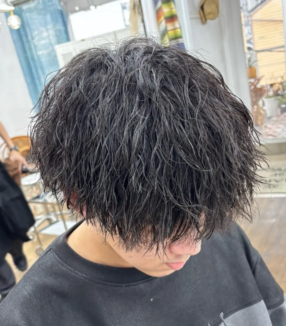パーマ メンズ カット パーマ メンズ特化サロン Ryomaのヘアスタイル