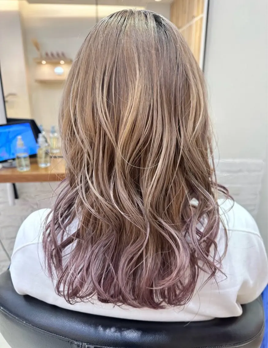 ロング ヘアカラー ニュアンスヘア♟️ さやとのヘアスタイル